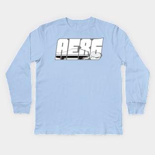 TunerTeez: AE86 "Burn Out" Kids Long Sleeve T-Shirt